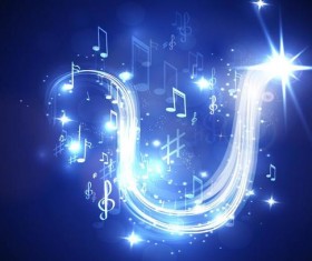 Neon line music background vectors 07