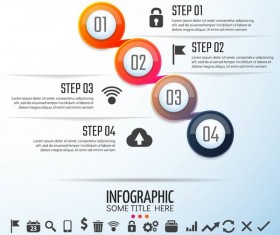 Option banner with circle infographic vector 04