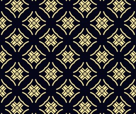 Ornament golden vintage seamless pattern vector material 05
