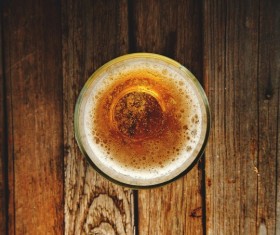 Overlooking the beer Stock Photo