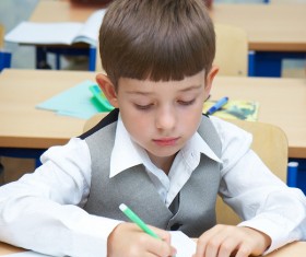 Painting the pupils Stock Photo
