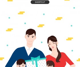 People shopping fashion background vector 07