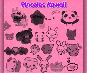 Pinceles Kawaii photoshop brushes
