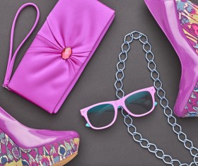 Pink fashion ladies supplies Stock Photo