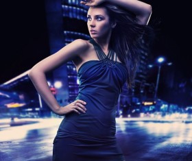 Pose the woman Stock Photo