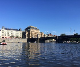Prague coast scenery Stock Photo