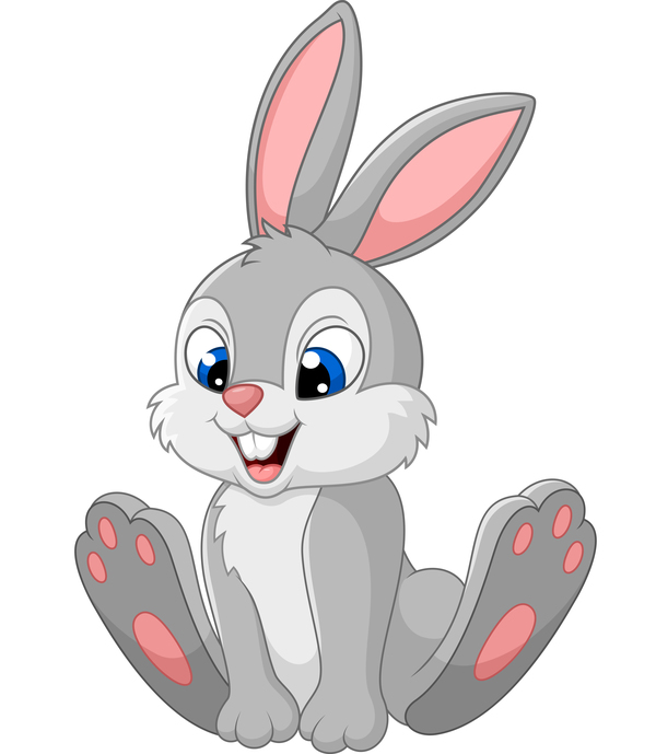 Rabbit cute cartoon vector 01 free download