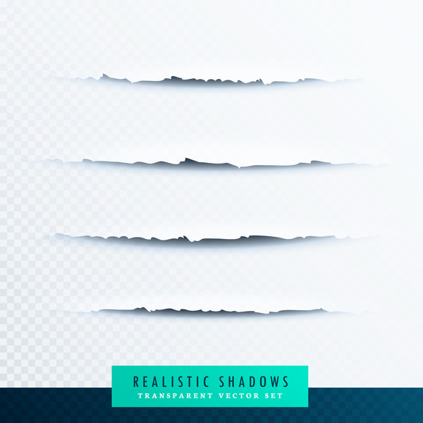 Realistic paper with shadows illustration vector 01