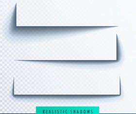 Realistic paper with shadows illustration vector 02