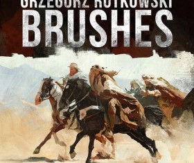 Retro grunge photoshop brushes