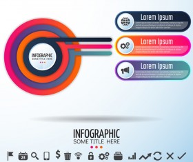 Round and option information design vector 01