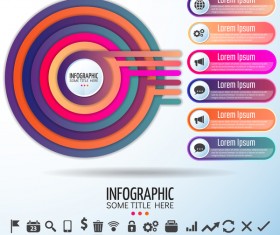Round and option information design vector 02