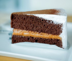 Sandwich Chocolate Cake Stock Photo