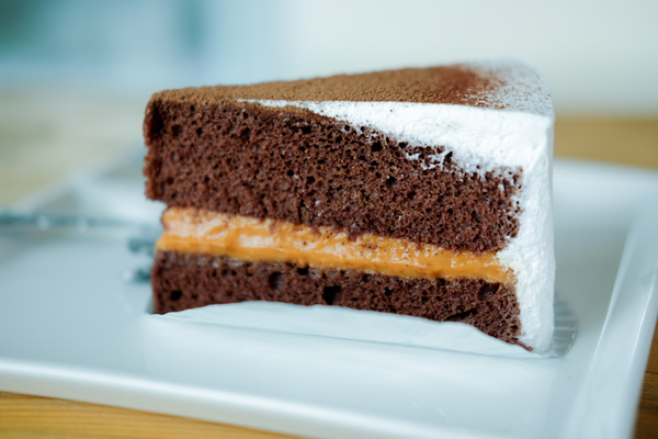Sandwich Chocolate Cake Stock Photo