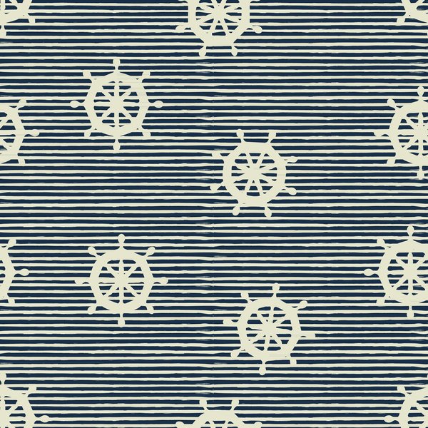 Seamless marine pattern vectors 07