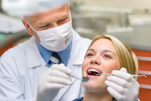 See the dentists patient Stock Photo
