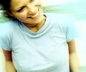 Smiling woman Stock Photo 01