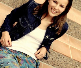 Smiling woman Stock Photo 02