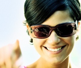 Smiling woman Stock Photo 03