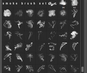 Smoke shape photoshop brushes