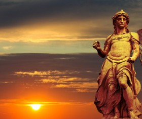 Statue of Rome Stock Photo