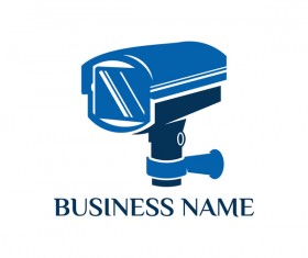 Surveillance cameras logo vector