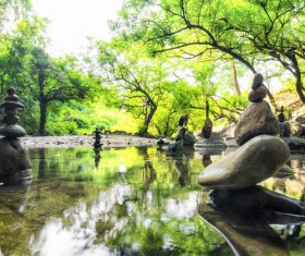 The river stone Stock Photo