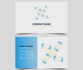 UAV company business card vector 05