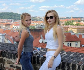 Ukrainian Beauties Stock Photo