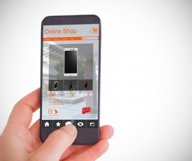 Use smartphone online payment Stock Photo 01