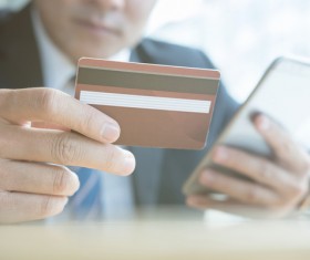 Use smartphone online payment Stock Photo 03