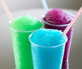 Various colors smoothies Stock Photo