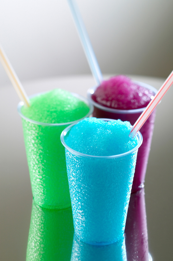 Various colors smoothies Stock Photo