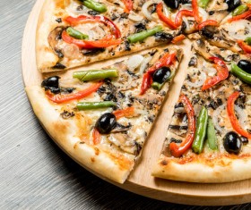 Vegetable Pizza Stock Photo 01