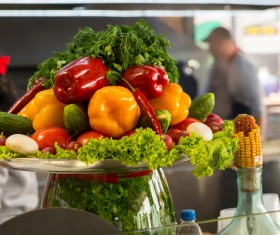Vegetables big platter Stock Photo