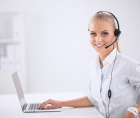 Voice Chat in Beauties Stock Photo