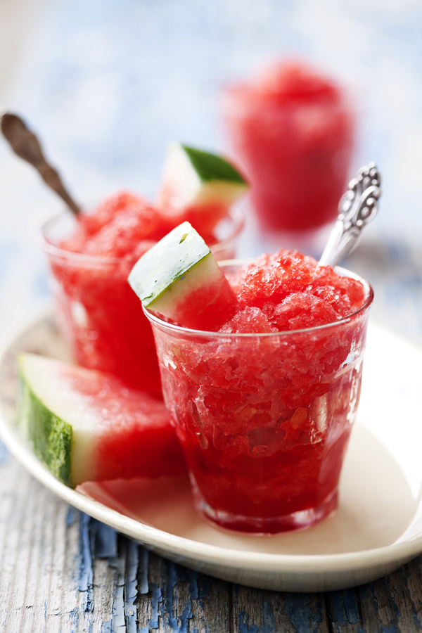 Watermelon smoothie cool drink Stock Photo