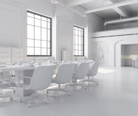 White meeting room Stock Photo