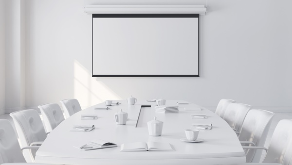 White Office Space Meeting Room Table Stock Photo 03 Free Download