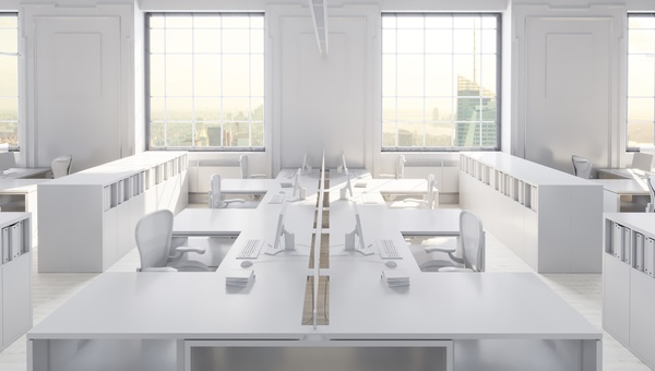 White office space meeting room table Stock Photo 10