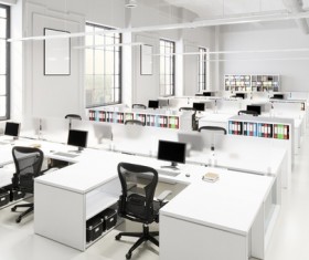 White office space meeting room table Stock Photo 14