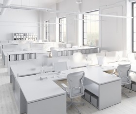 White office space meeting room table Stock Photo 17