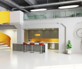 White space with bar Stock Photo