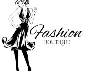 Woman fashion styles illustration vector material 02