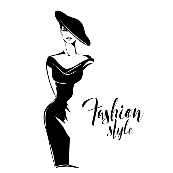 Woman fashion styles illustration