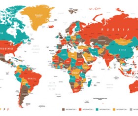 World country location map vector