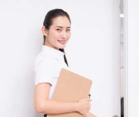 Young workplace women Stock Photo