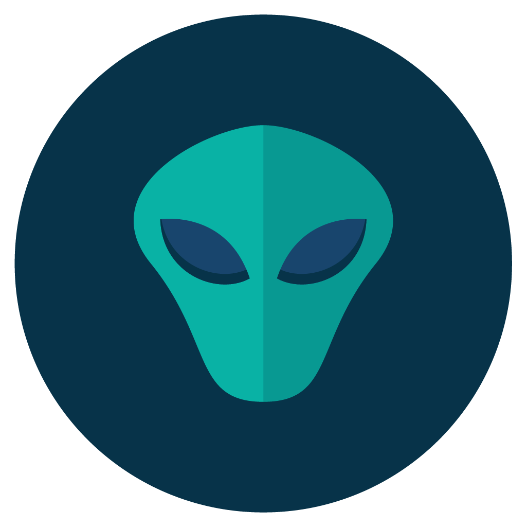 alien icon vector
