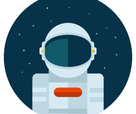 astronaut icon vector