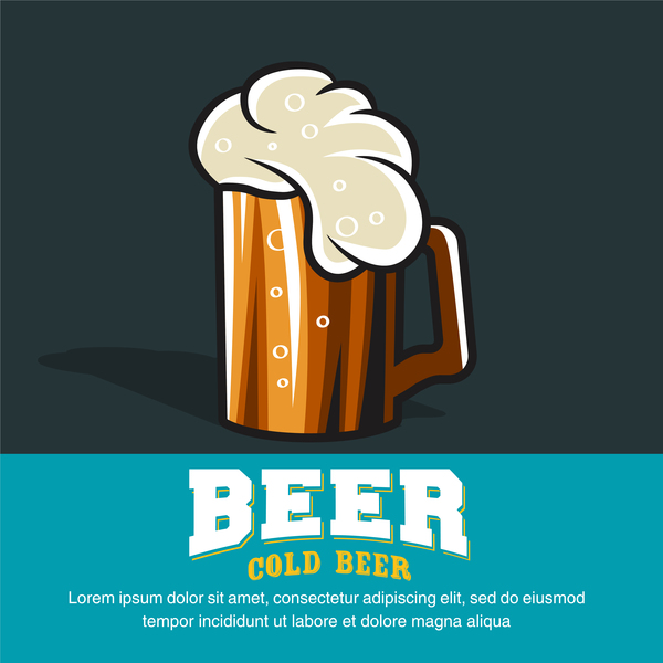 craft beer labels with white background vector
